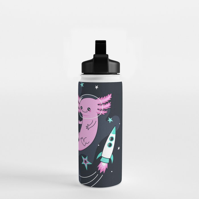 Space Axolotls Water Bottle Gallery Image 2