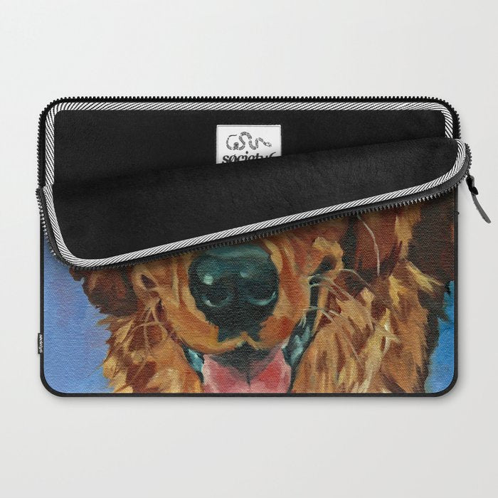 Coper the Golden Retriever Dog Portrait Laptop Sleeve Gallery Image 2