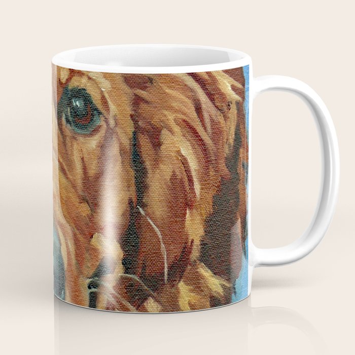 Coper the Golden Retriever Dog Portrait Coffee Mug Gallery Image 1