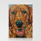 Coper the Golden Retriever Dog Portrait Stationery Card Gallery Image 2
