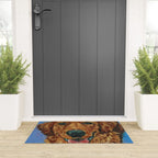Coper the Golden Retriever Dog Portrait Welcome Mat Gallery Image 3