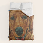 Coper the Golden Retriever Dog Portrait Duvet Cover Gallery Image 6