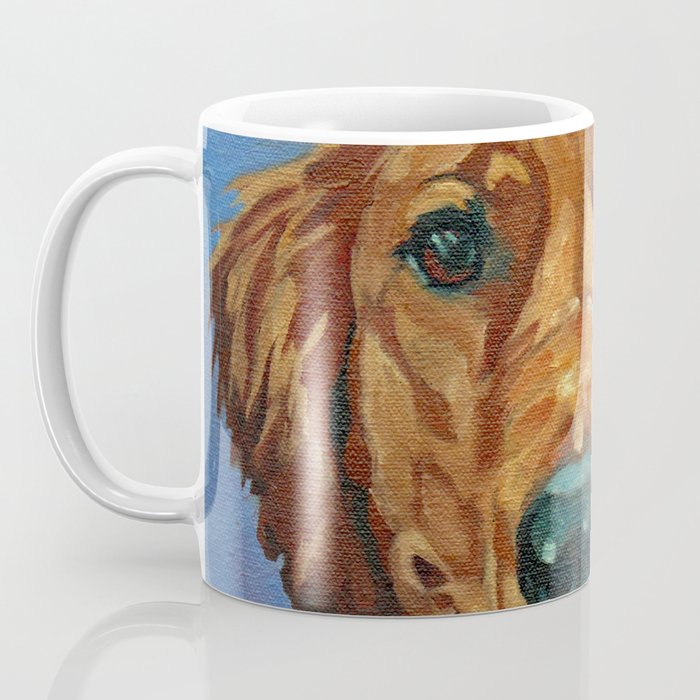 Coper the Golden Retriever Dog Portrait Coffee Mug Gallery Image 3