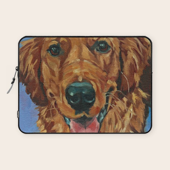 Coper the Golden Retriever Dog Portrait Laptop Sleeve Gallery Image 1