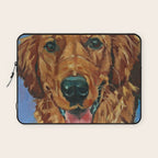 Coper the Golden Retriever Dog Portrait Laptop Sleeve Gallery Image 1