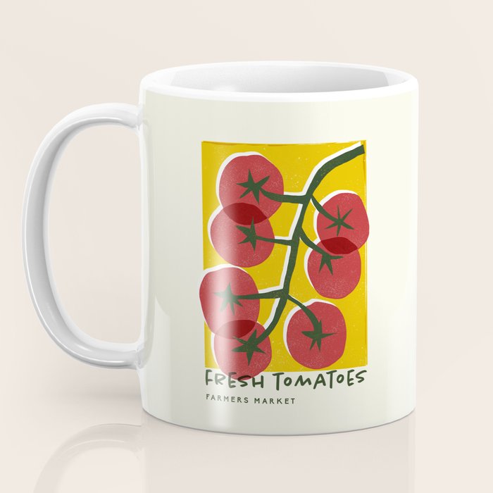 Fresh Tomatoes, Farmers Market Coffee Mug Gallery Image 3