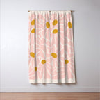 Big Groovy Flower - Light Pink Pastel Window Curtain Gallery Image 3