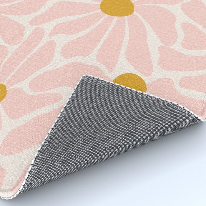 Big Groovy Flower - Light Pink Pastel Rug Gallery Image 4