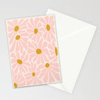 Big Groovy Flower - Light Pink Pastel Stationery Card Gallery Image 2