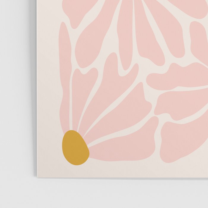 Big Groovy Flower - Light Pink Pastel Poster Gallery Image 3