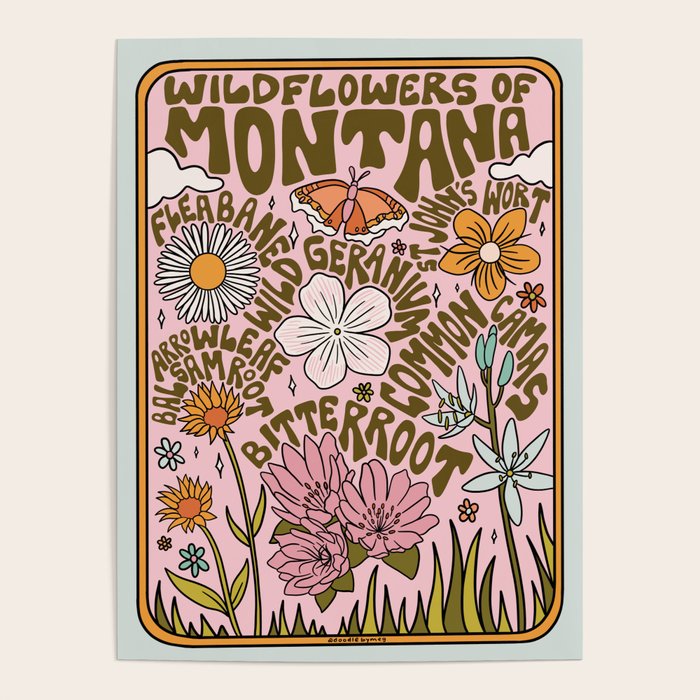 Montana Wildflowers Poster Gallery Image 1
