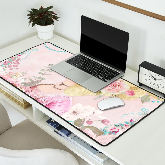 Marie Antoinette Flower Tea Desk Mat Gallery Image 2