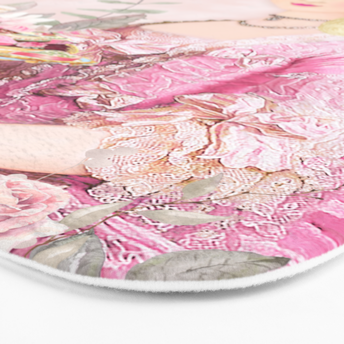 Marie Antoinette Flower Tea Bath Mat Gallery Image 3