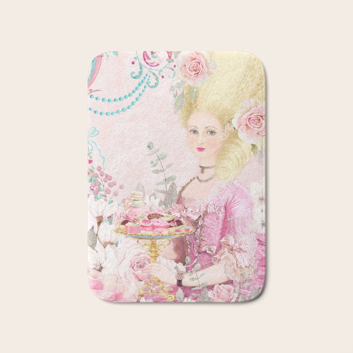 Marie Antoinette Flower Tea Bath Mat Gallery Image 1
