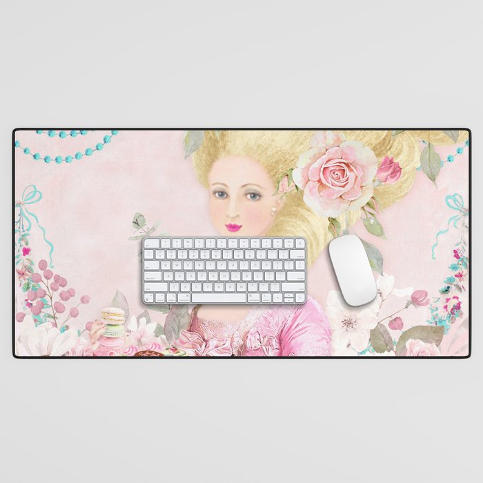 Marie Antoinette Flower Tea Desk Mat Gallery Image 1
