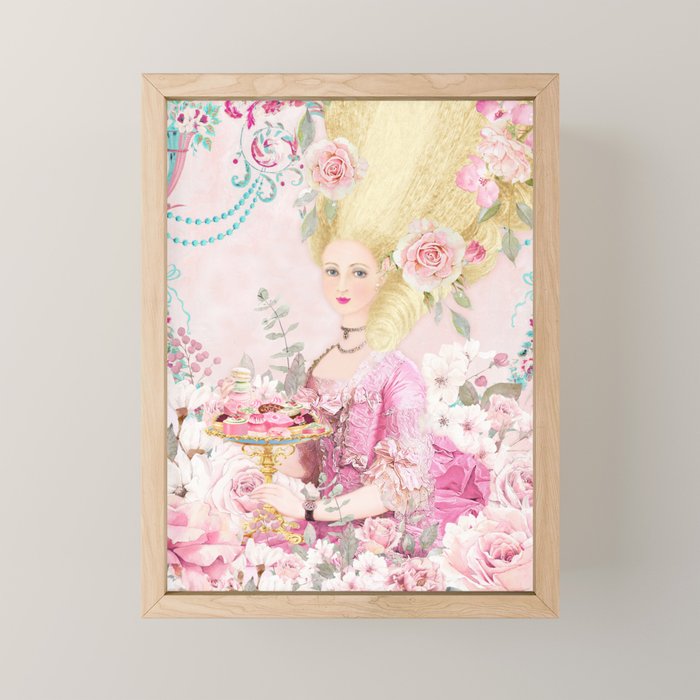 Marie Antoinette Flower Tea Mini Art Print Gallery Image 1
