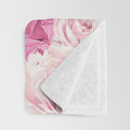 Marie Antoinette Flower Tea Throw Blanket Gallery Image 3