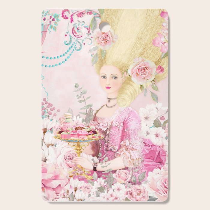 Marie Antoinette Flower Tea Cutting Board Gallery Image 1