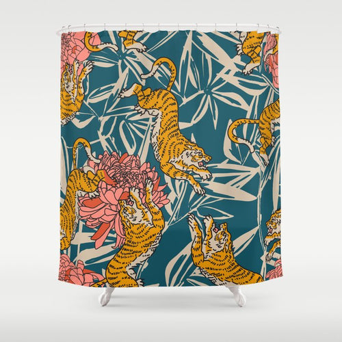 Bengal Cora Tiger Shower Curtain