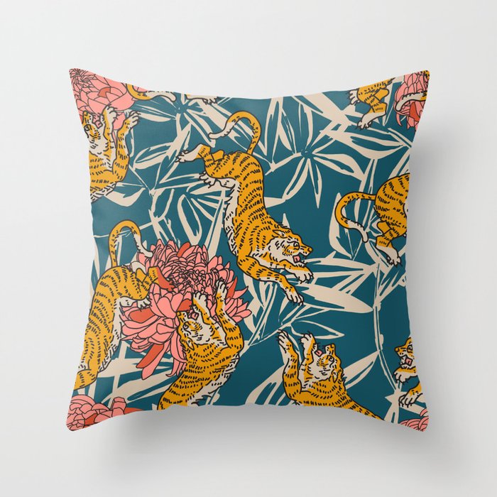 BENGAL CORA TIGER Throw Pillow Gallery Image 6