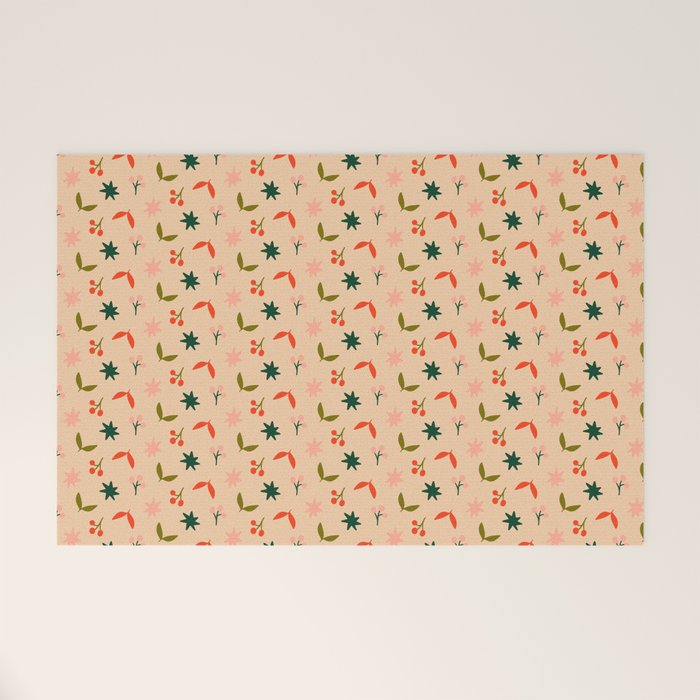 Festive Harmony - seamless Christmas pattern Welcome Mat Gallery Image 1