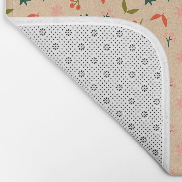 Festive Harmony - seamless Christmas pattern Bath Mat Gallery Image 2