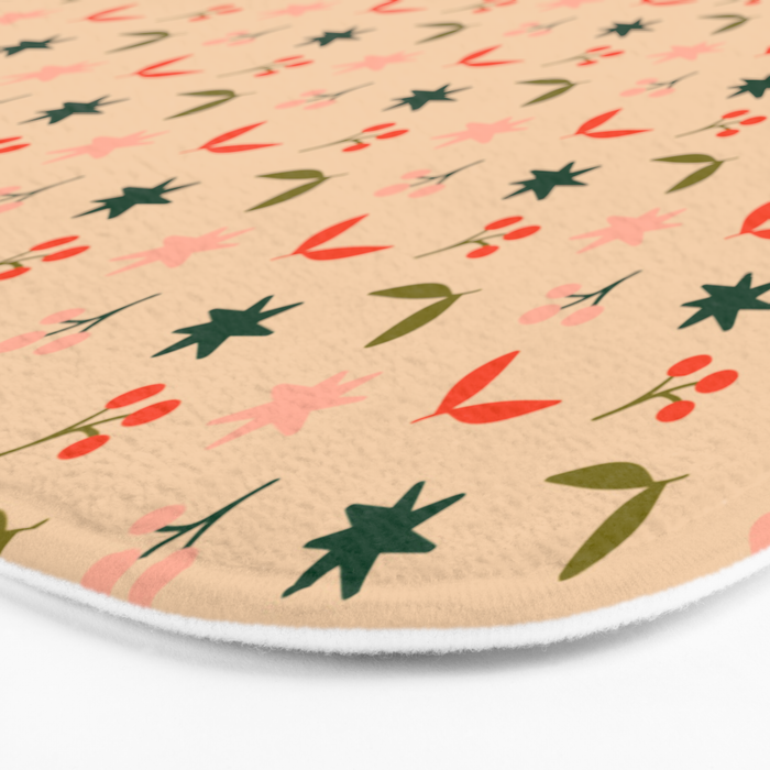 Festive Harmony - seamless Christmas pattern Bath Mat Gallery Image 3