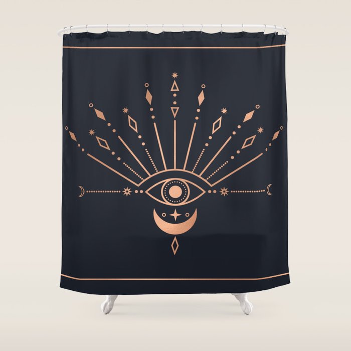 The Peacock Eye Shower Curtain Gallery Image 1