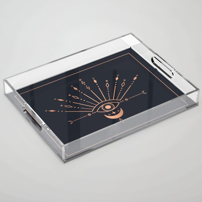 The Peacock Eye Acrylic Tray Gallery Image 1