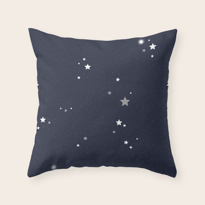 Starry Night Sky Throw Pillow Gallery Image 1