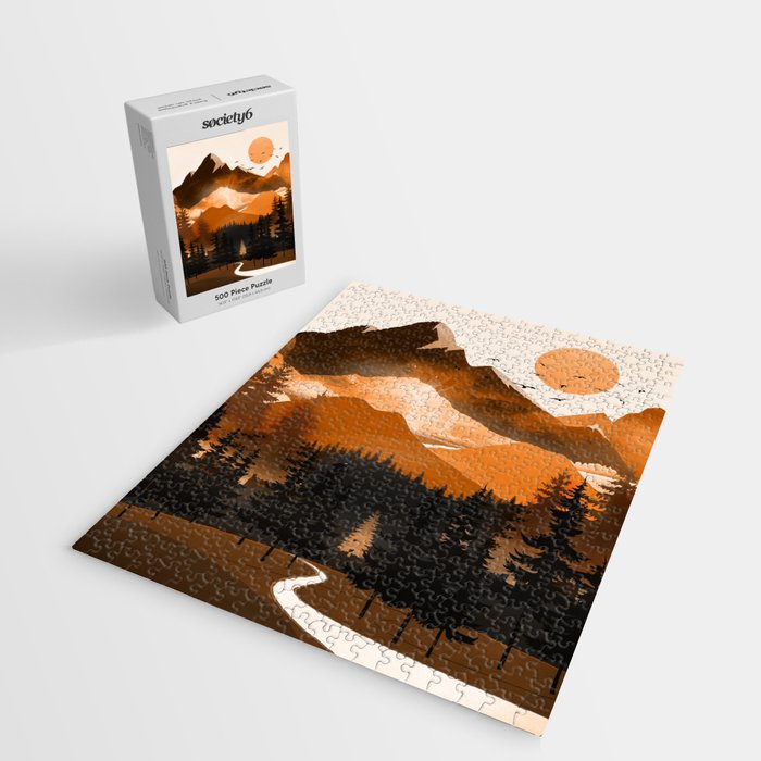 Sunshine over the peaceful mountainside Jigsaw Puzzle Gallery Image 2