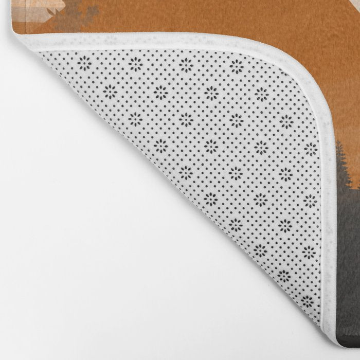 Sunshine over the peaceful mountainside Bath Mat Gallery Image 2
