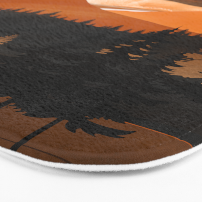 Sunshine over the peaceful mountainside Bath Mat Gallery Image 3