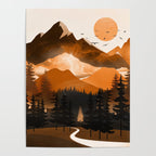 Sunshine over the peaceful mountainside Poster Gallery Image 4