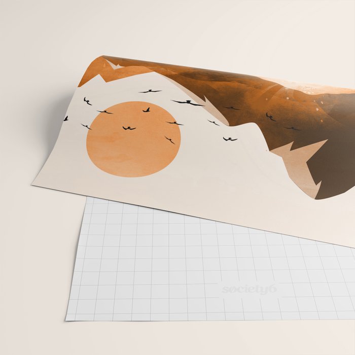 Sunshine over the peaceful mountainside Wrapping Paper Gallery Image 2