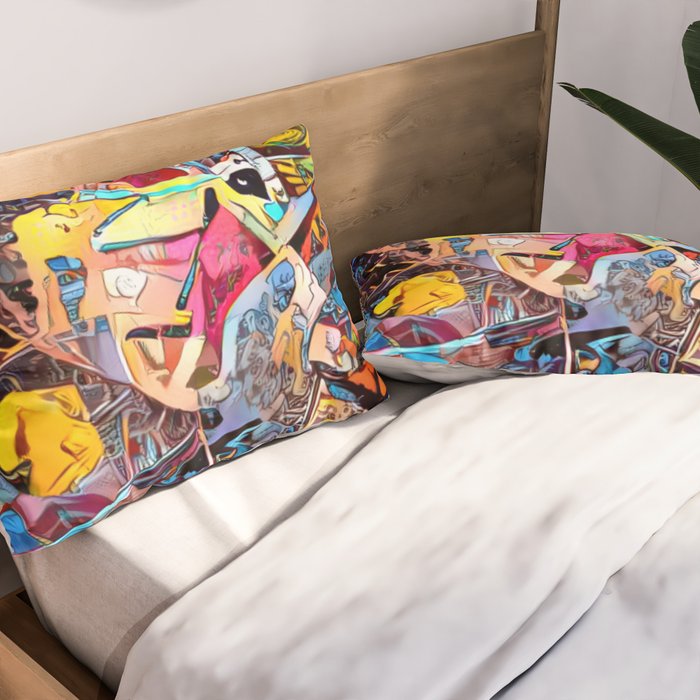 Urban Graffiti Pillow Sham Gallery Image 2