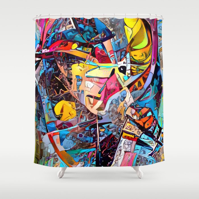 Urban Graffiti Shower Curtain Gallery Image 1