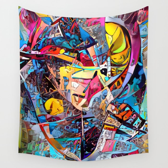 Urban Graffiti Wall Tapestry Gallery Image 1