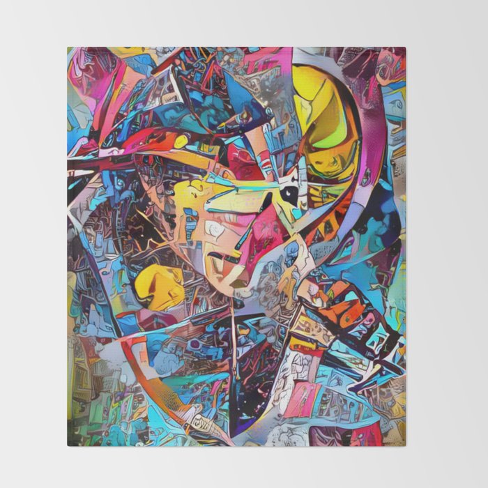 Urban Graffiti Throw Blanket Gallery Image 2