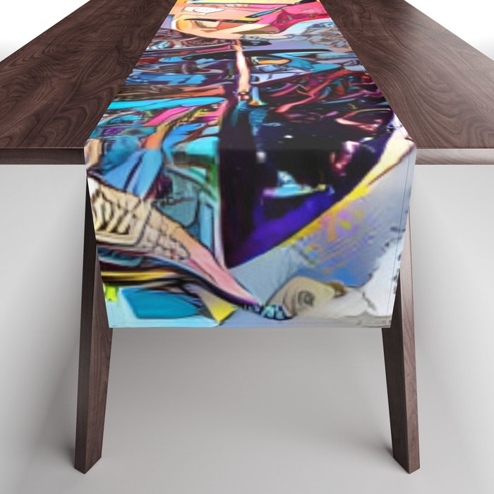 Urban Graffiti Table Runner Gallery Image 1