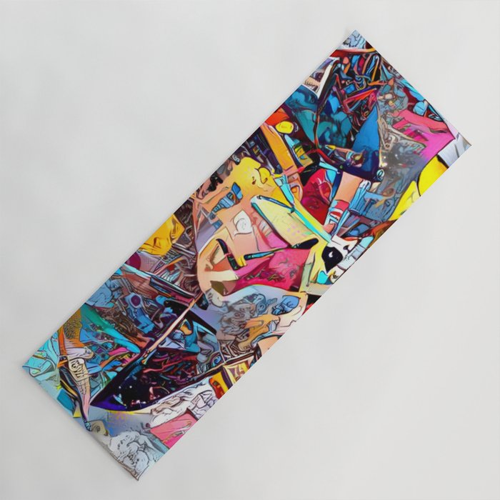 Urban Graffiti Yoga Mat Gallery Image 1