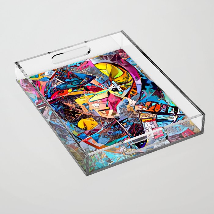 Urban Graffiti Acrylic Tray Gallery Image 1