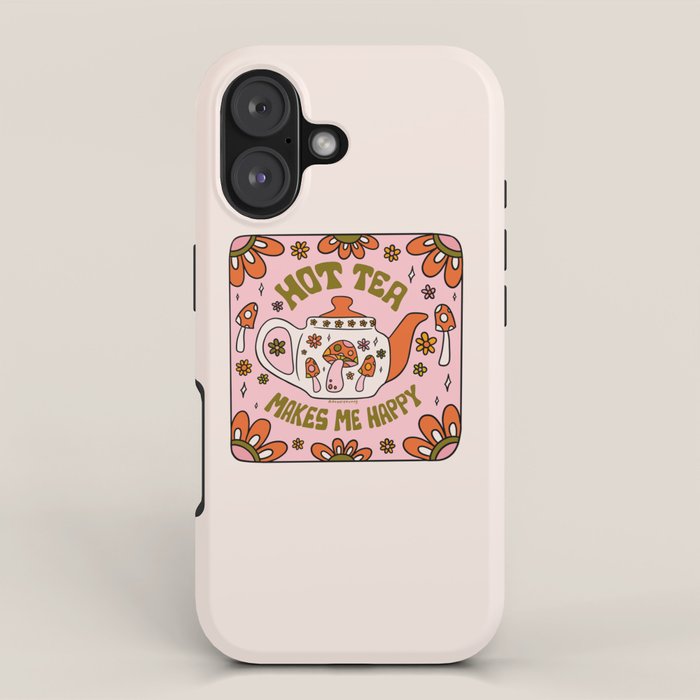 Hot Tea Makes Me Happy iPhone Case Gallery Image 1