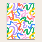 Fun colorful abstract line doodle pattern Notebook Gallery Image 4
