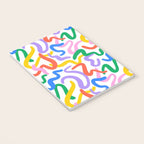 Fun colorful abstract line doodle pattern Notebook Gallery Image 3