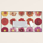 Floral Palette / Beige Background Desk Mat Gallery Image 1