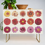 Floral Palette / Beige Background Credenza Gallery Image 1