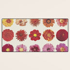 Floral Palette / Beige Background Desk Mat Gallery Image 3