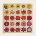 Floral Palette / Beige Background Wood Wall Art Gallery Image 1