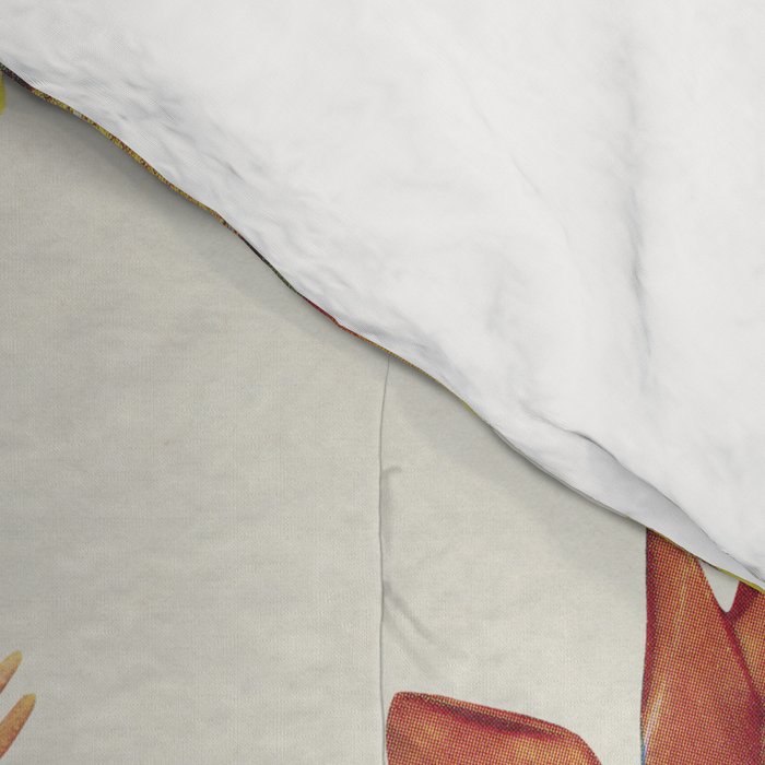 Floral Palette / Beige Background Comforter Gallery Image 4